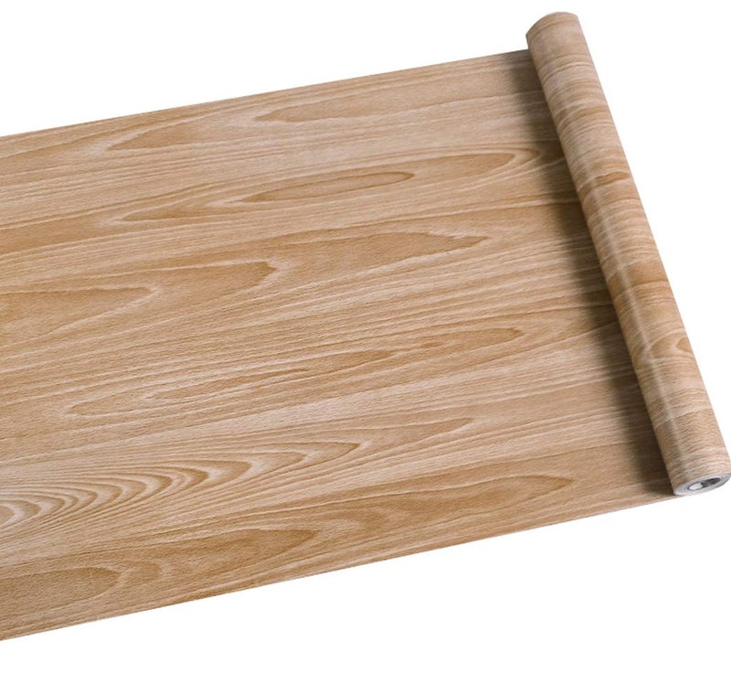 Waddllcor Maple Wood Grain Contact Paper Self Adhesive Shelf Liner Decorative Vinyl Film Peel and Stick Film for Cabinets Shelves Drawers Wall Covering 17.7 x 78.7 Inches - Image 2
